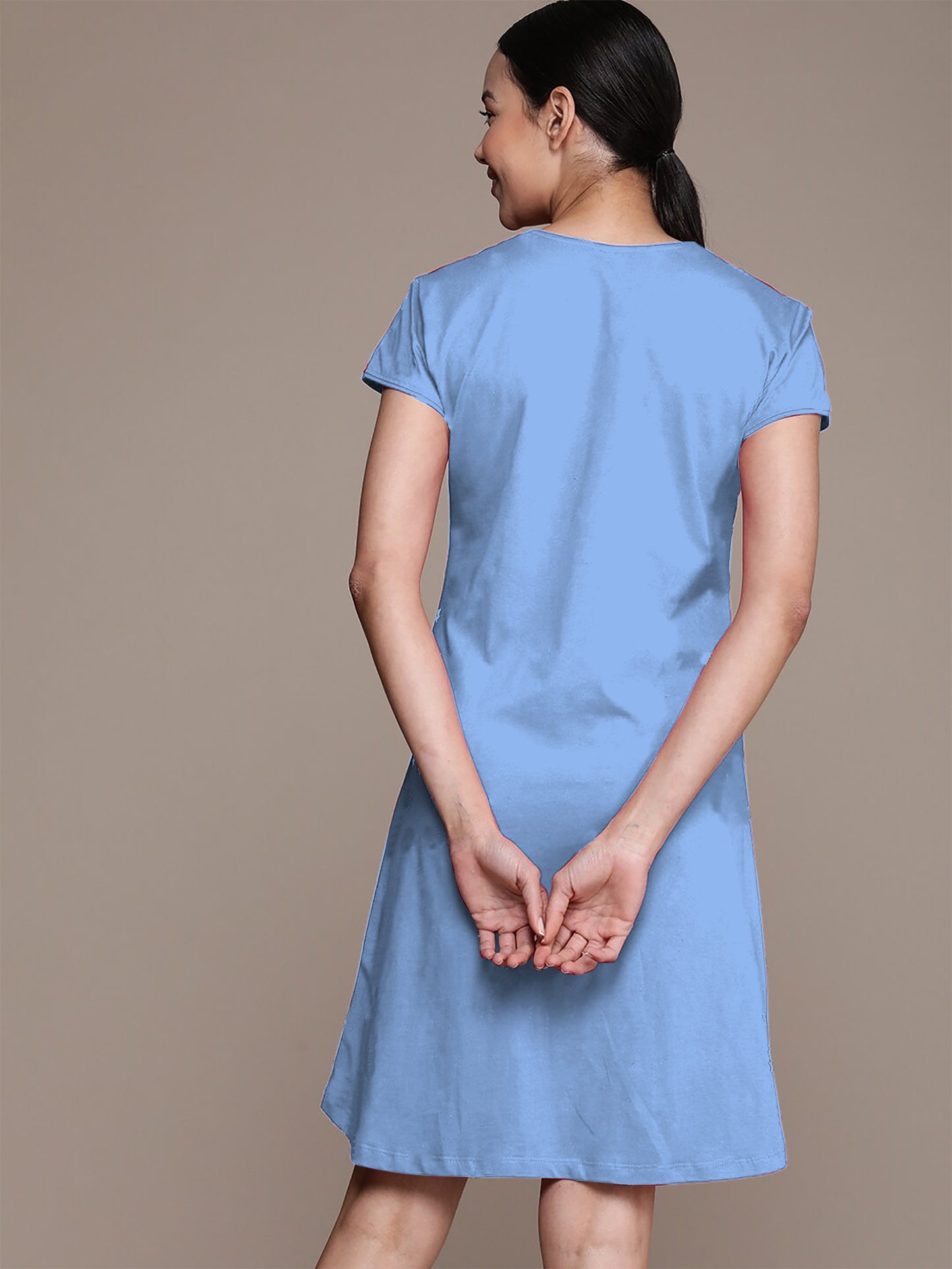 Sky Blue Teddy Nightdress