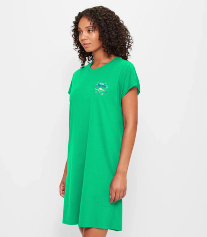 Green Printed Nightdress