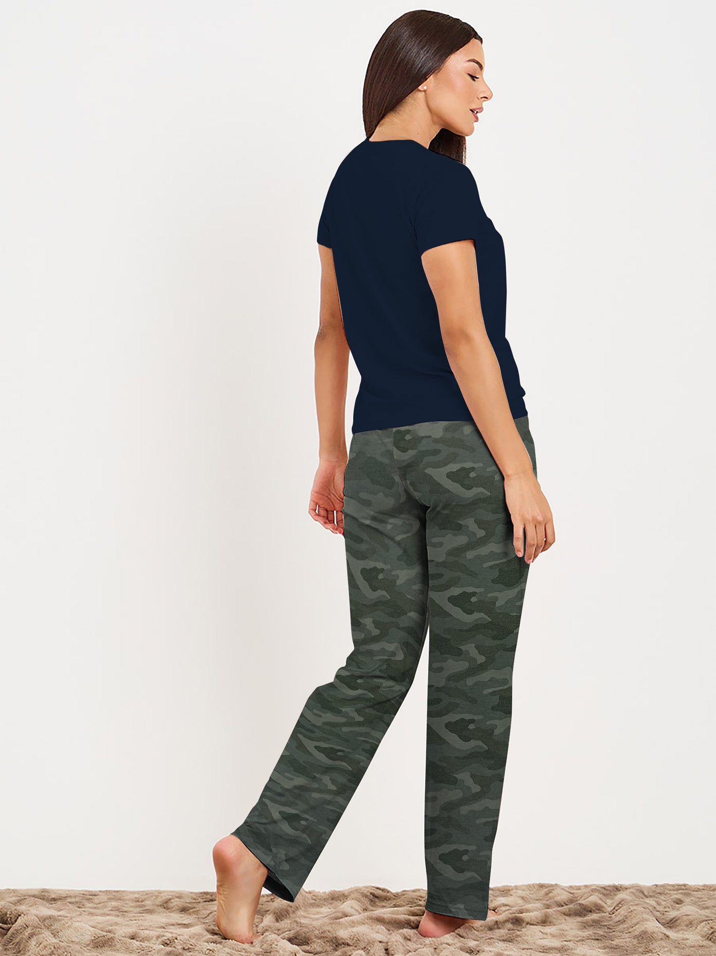 Navy Camouflage Pyjama Set