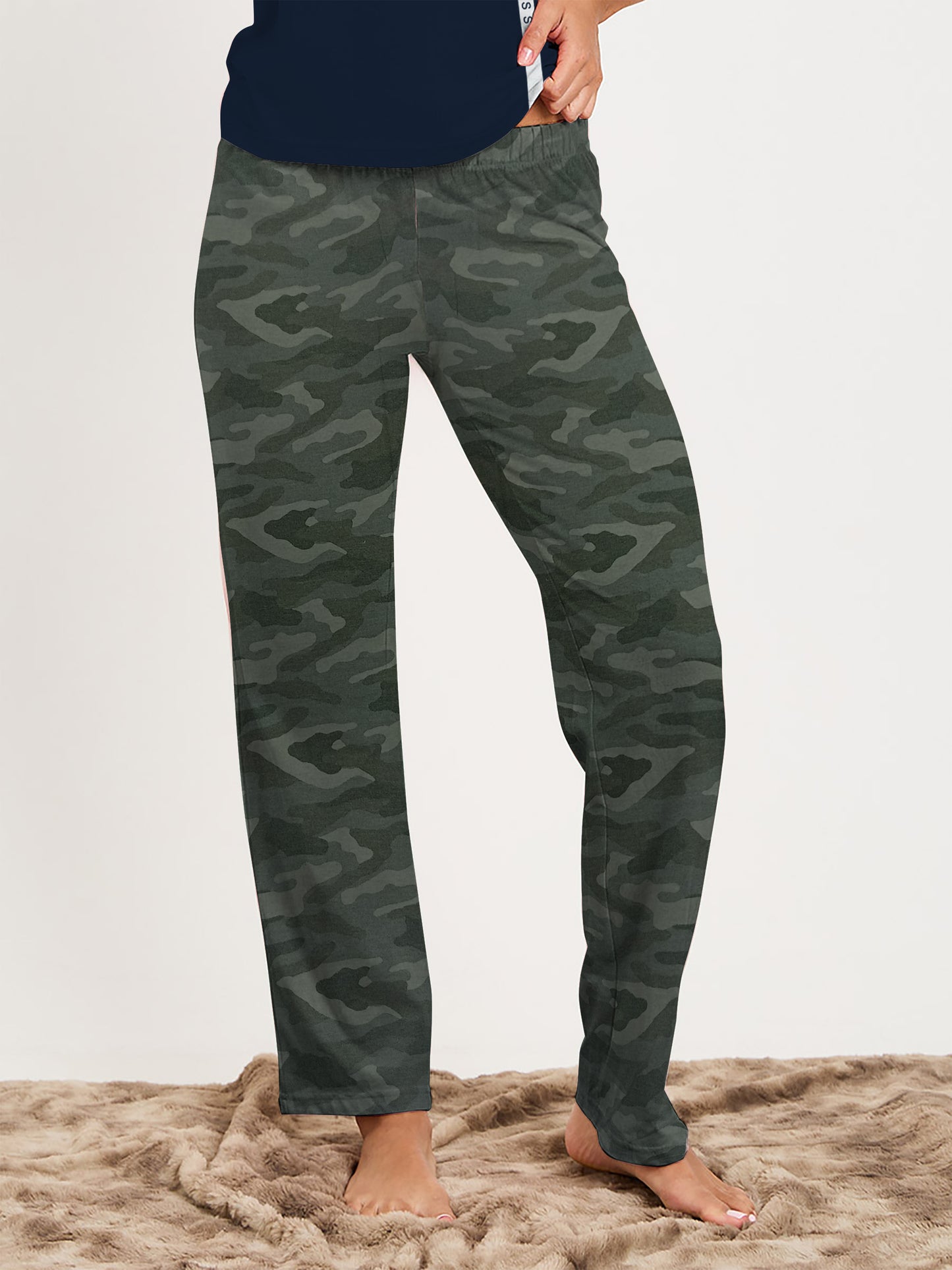 Navy Camouflage Pyjama Set