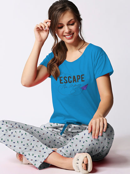 Blue Escape Pyjama Set