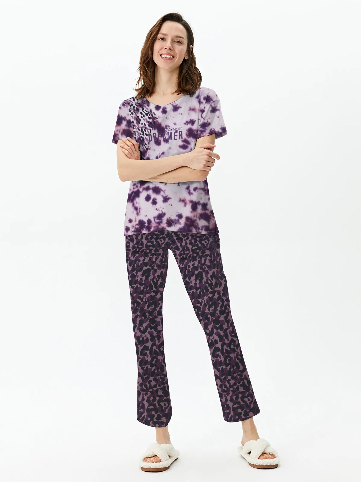 Tie & Dye Printed Pyjama Set