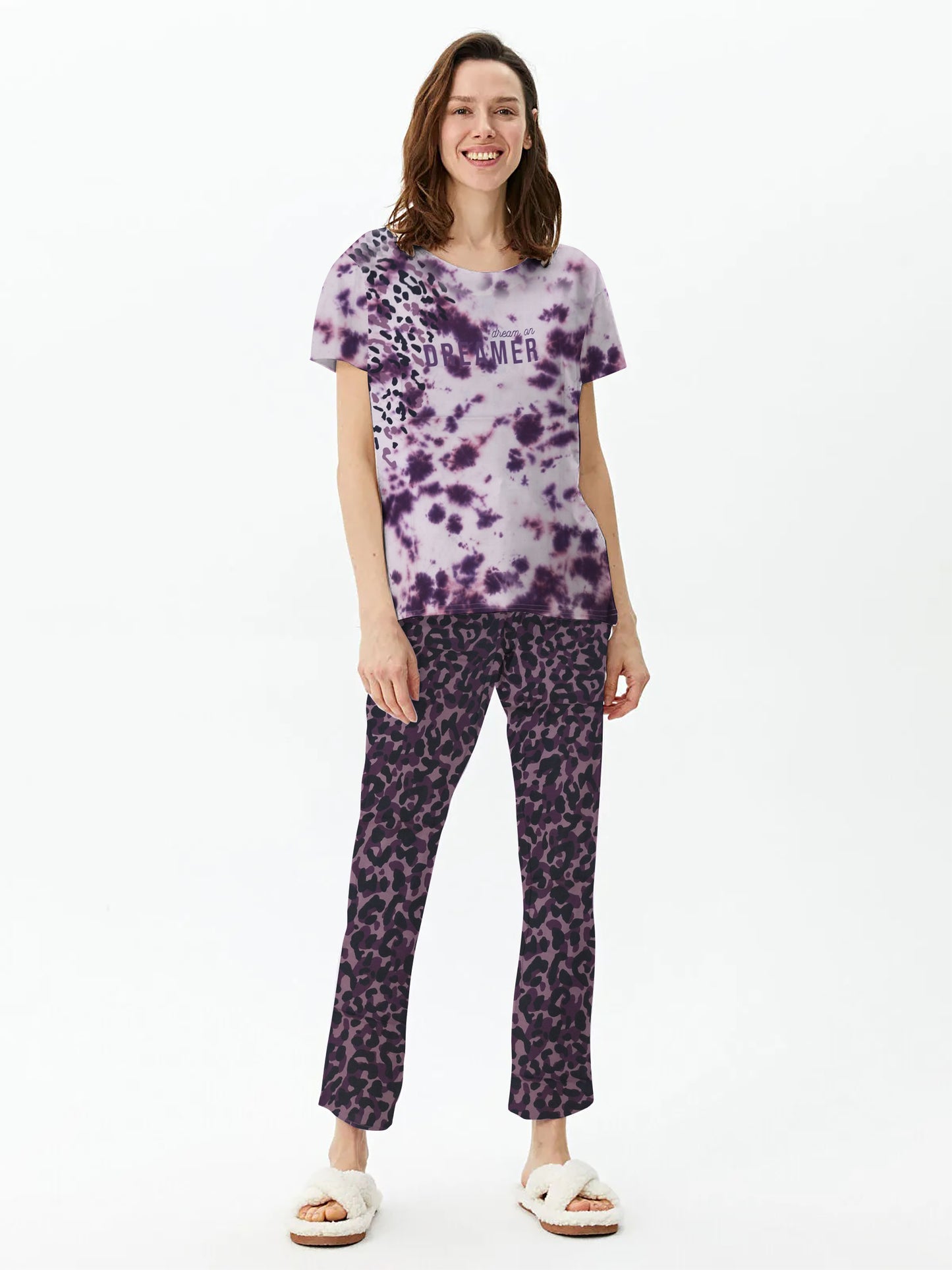Tie & Dye Printed Pyjama Set